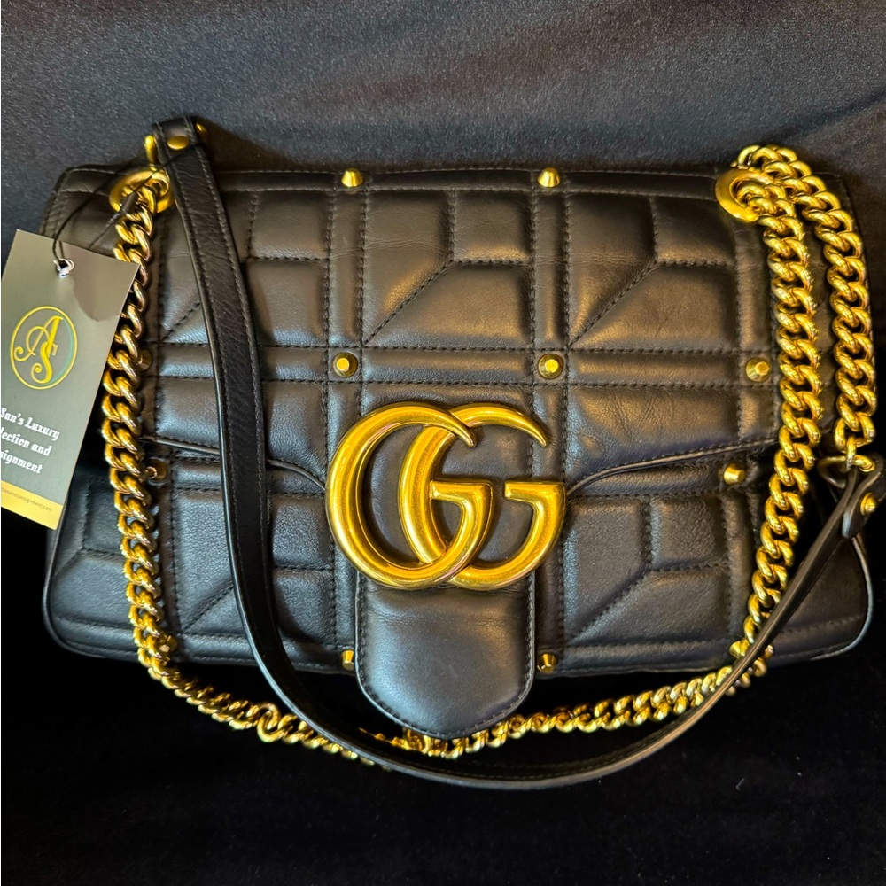 Gucci Marmont Black studded! EUC